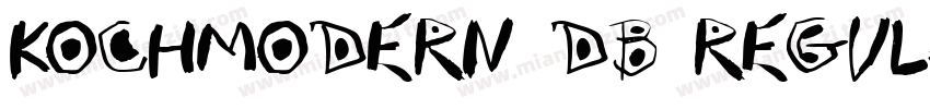 KochModern DB Regula字体转换